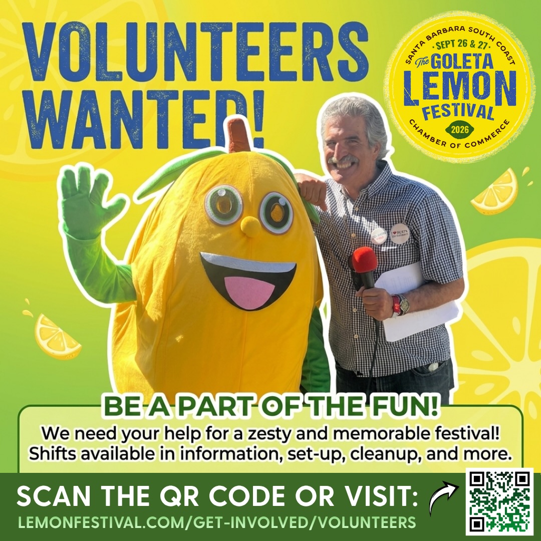 Name the star in this photo ✨👀 ok go!!!!
 
We cannot make the Goleta Lemon Festival happen without volunteers like you! Register today and bring your team, coworkers, or high school students who need extra hours or just want to volunteer. Sign up now and get first dibs on your preferred shifts and hours.